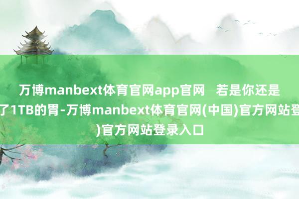 万博manbext体育官网app官网 若是你还是准备好了1TB的胃-万博manbext体育官网(中国)官方网站登录入口