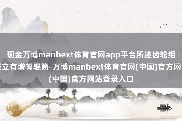 现金万博manbext体育官网app平台所述齿轮组件的尖端竖立有增幅辊筒-万博manbext体育官网(中国)官方网站登录入口