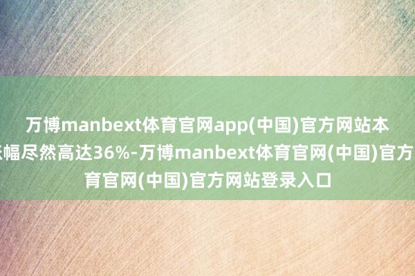万博manbext体育官网app(中国)官方网站本年高端住宅涨幅尽然高达36%-万博manbext体育官网(中国)官方网站登录入口